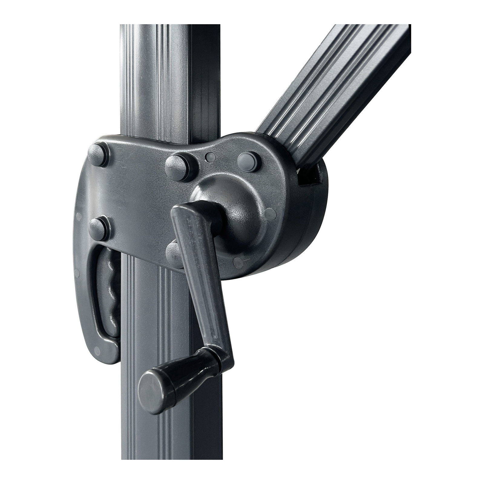 Parasol wiszący Baza -aluminiowy, czarny - obrazek 7