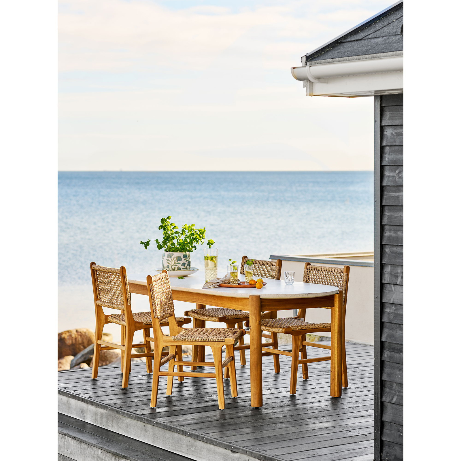 Stół Terracina akacja/terakota, - obrazek 3