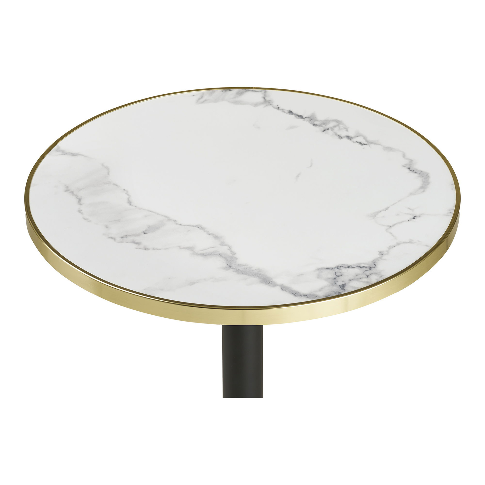 Stół Bistro okrągły biały marmur ze - obrazek 3