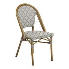 Krzesło Lauria biały, szary, rama