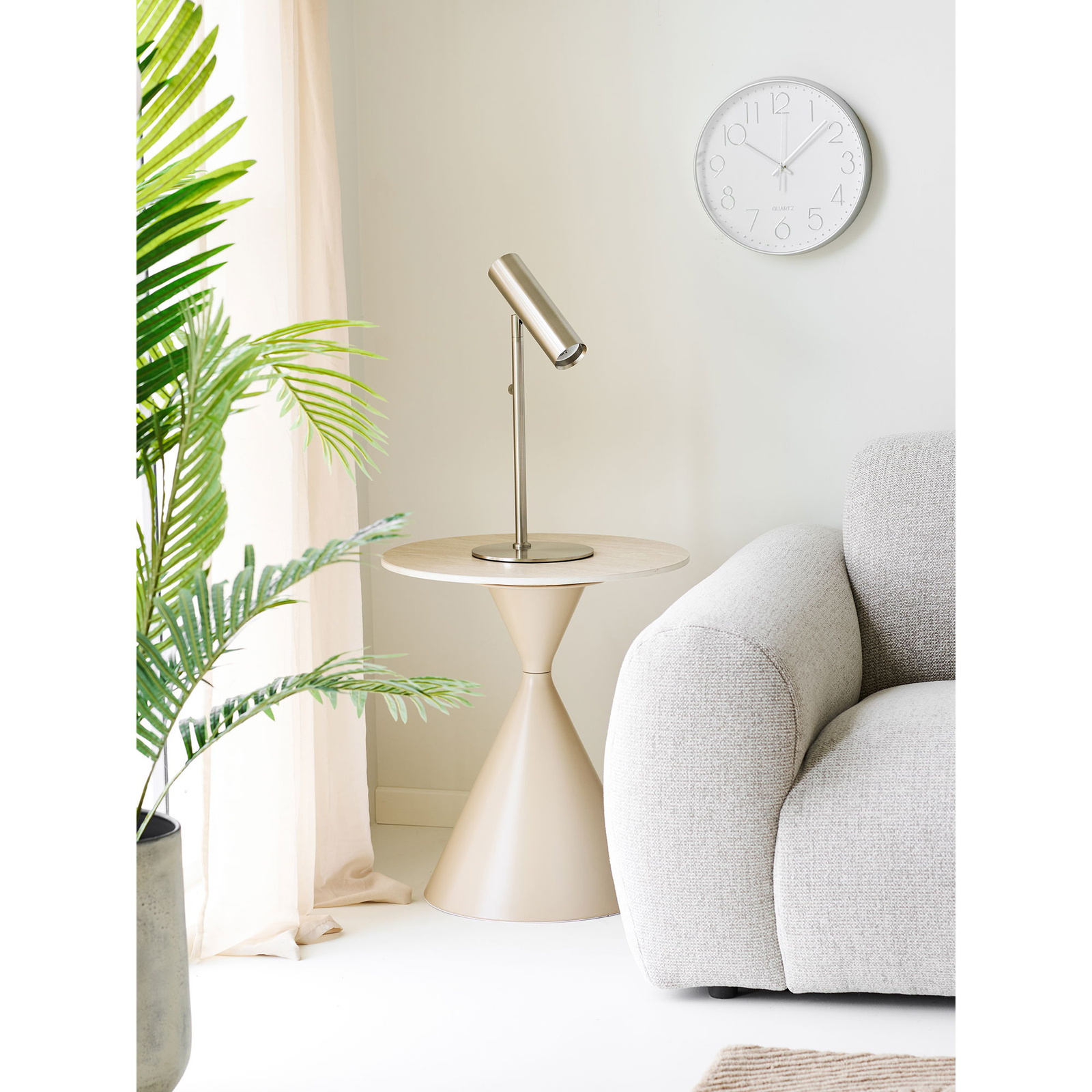 Lampa stołowa Paris srebrna - obrazek 3