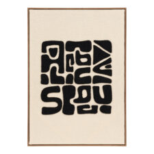 Dekoracja ścienna Tine czarno-brązowy