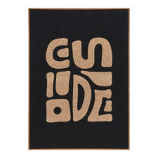 Dekoracja ścienna Tine beżowo-czarny