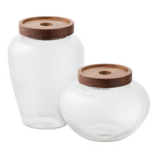 Zestaw 2 słoi do przechowywania Maya
