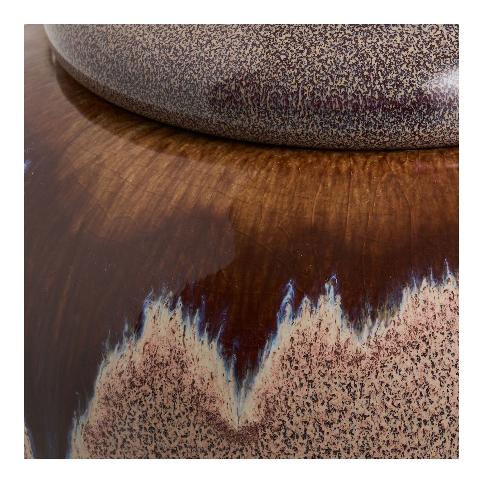 Zestaw 2 słoi ceramicznych, brązowe - obrazek 9