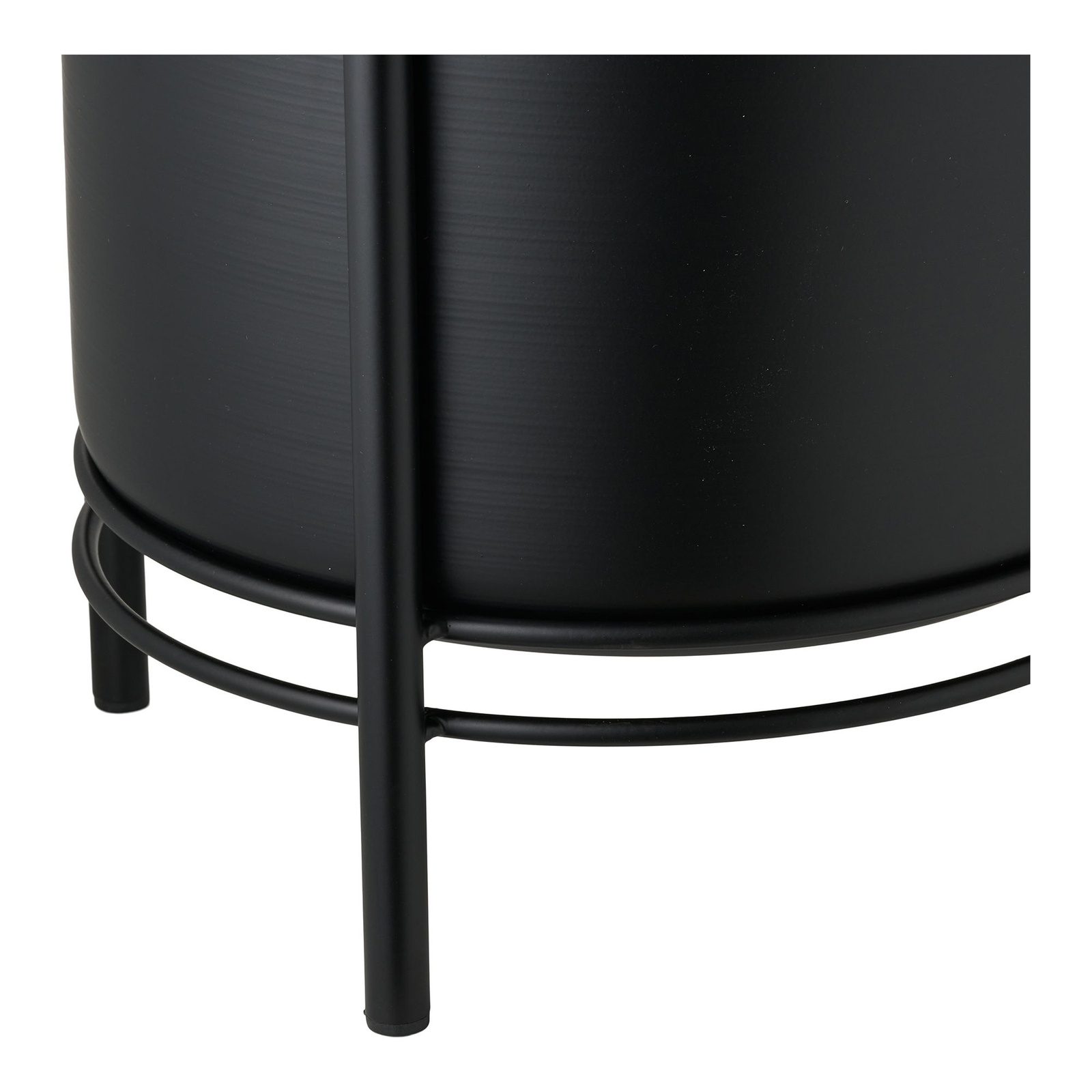 Zestaw 2 doniczek stal, czarne - obrazek 6