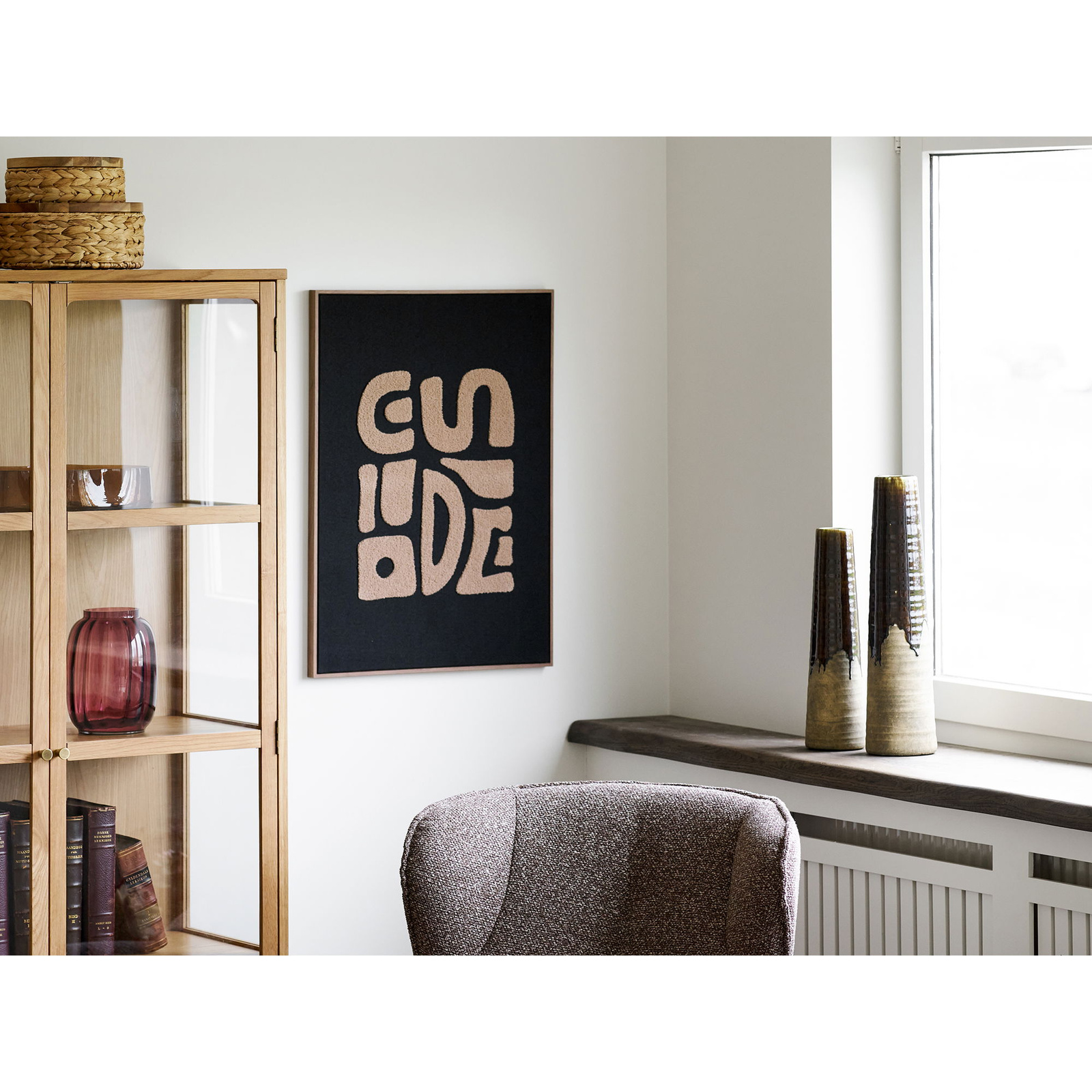 Wazon Cali ceramiczny, brązowy 12,5x48 - obrazek 5