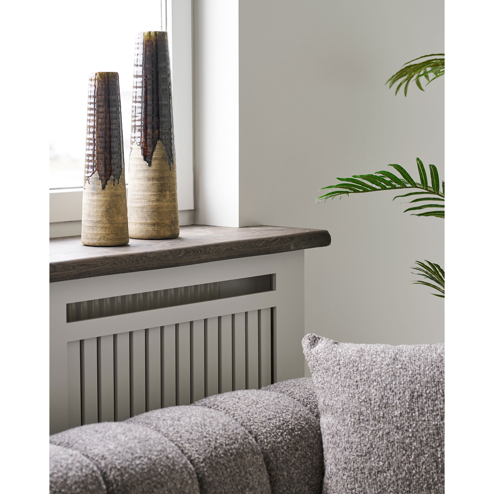 Wazon Cali ceramiczny, brązowy 12,5x48 - obrazek 7