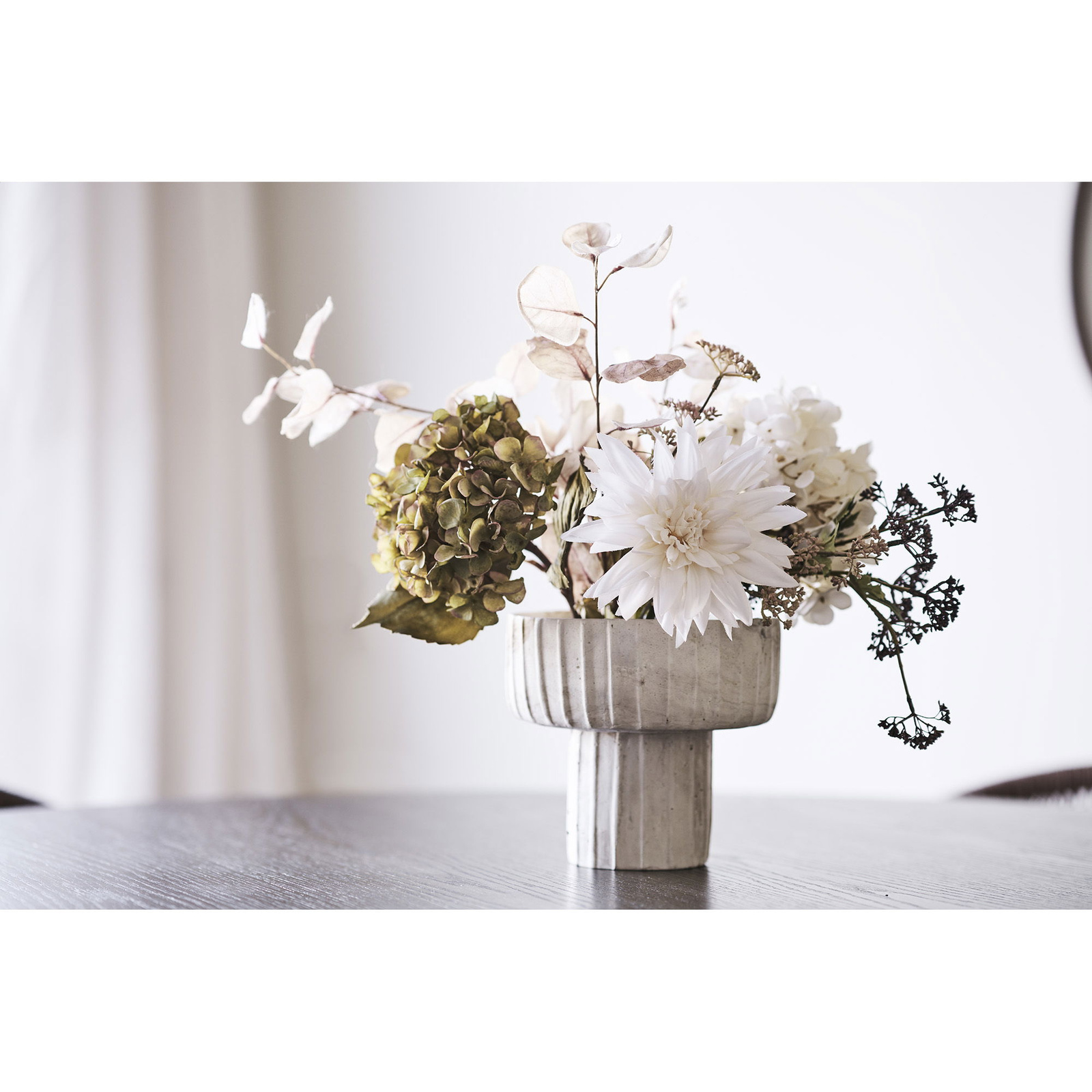 Wazon Aurora cementowy, brązowo-beżowy - obrazek 4