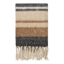 Koc Carmel czarno-brązowy 130x170 cm