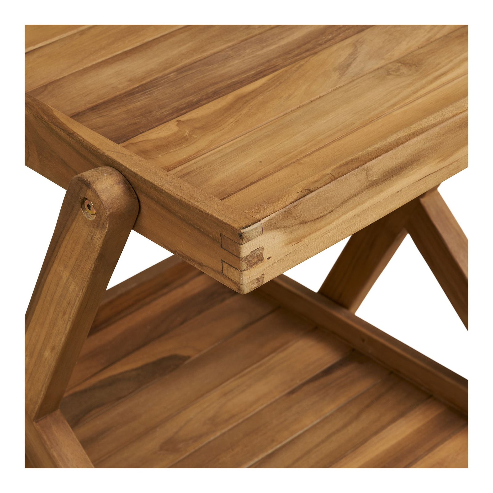 Wózek Pasaku drewno tekowe, naturalny - obrazek 7