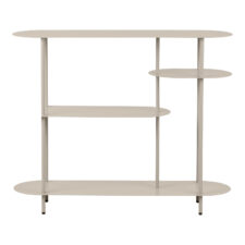 Regał Rieti 4 półki, metal, piaskowy