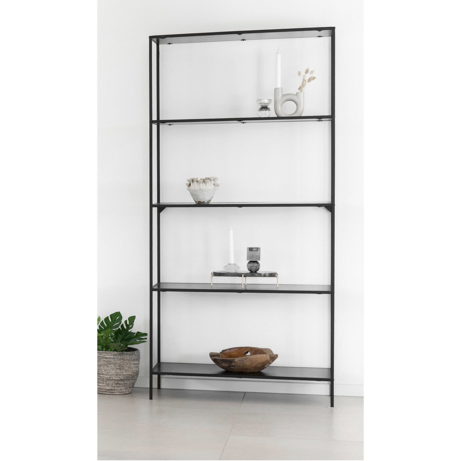 Regał Vita 5 półek, metalowa, czarny - obrazek 6