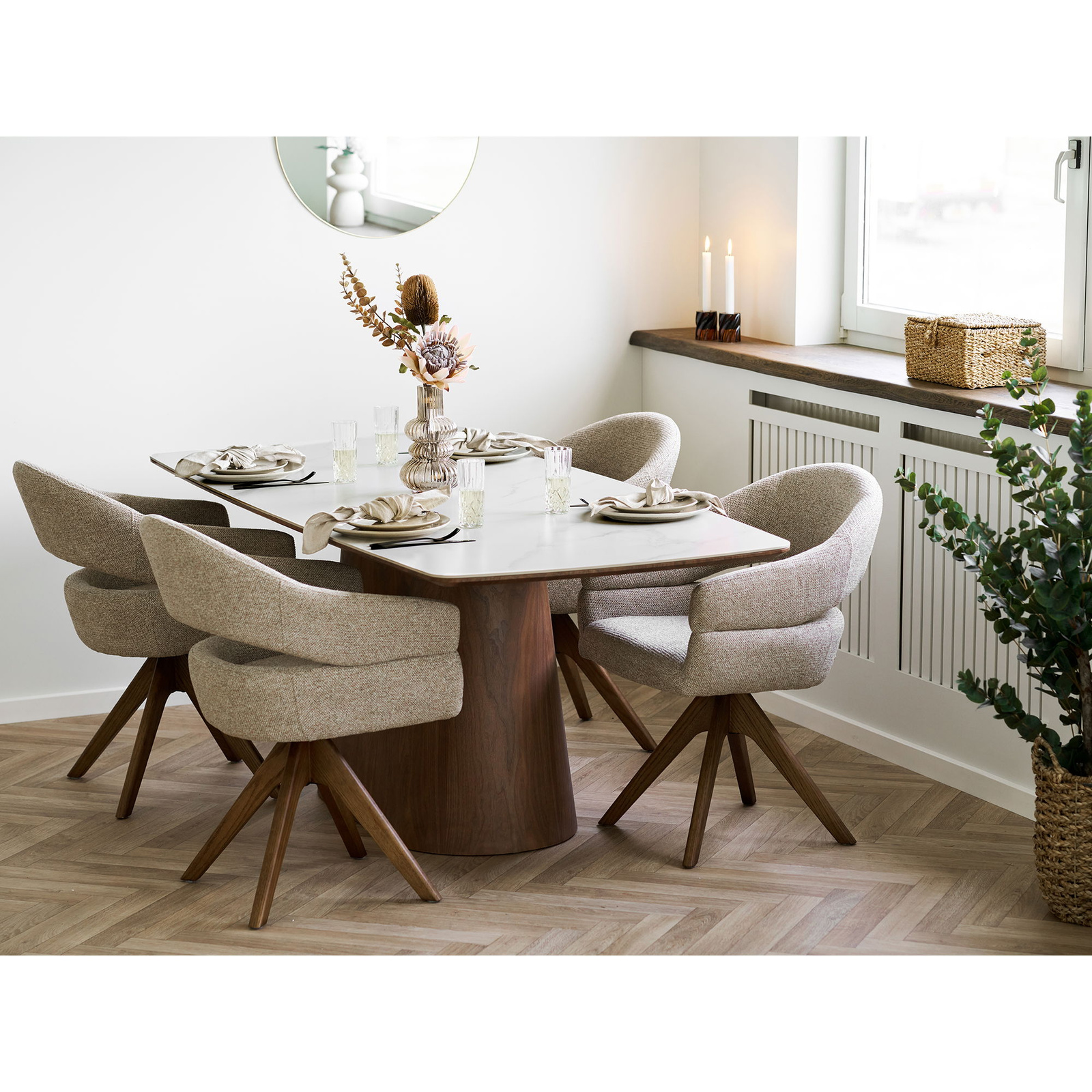 Stół Noli blat ceramiczny/fornir - obrazek 8