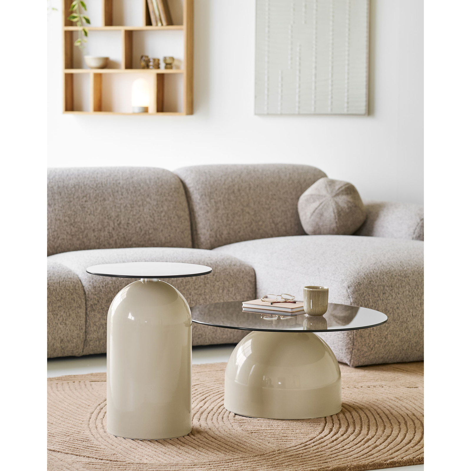 Stolik Ravello szkło hartowane/metal, - obrazek 4