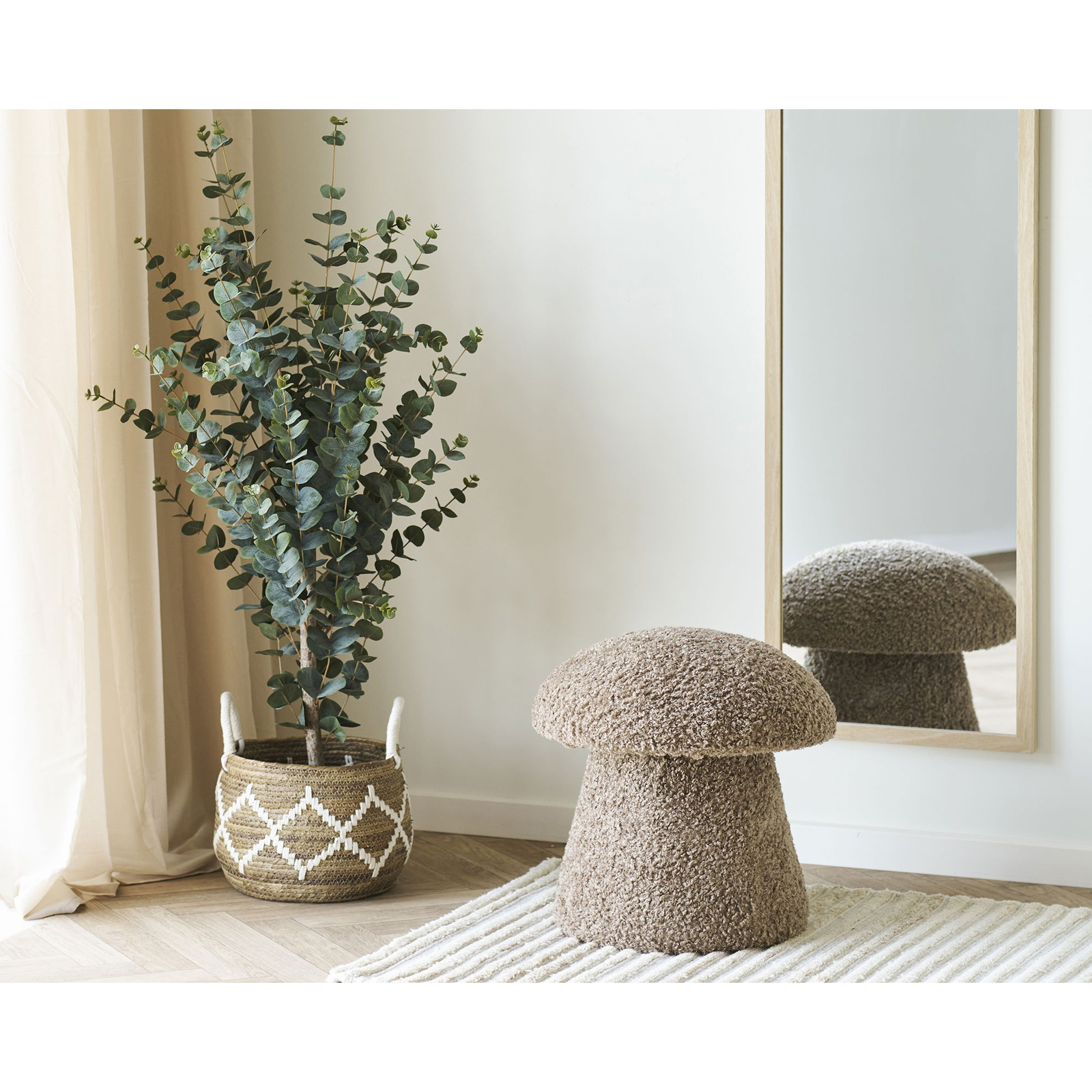 Pufa Enna teddy brązowa - obrazek 4