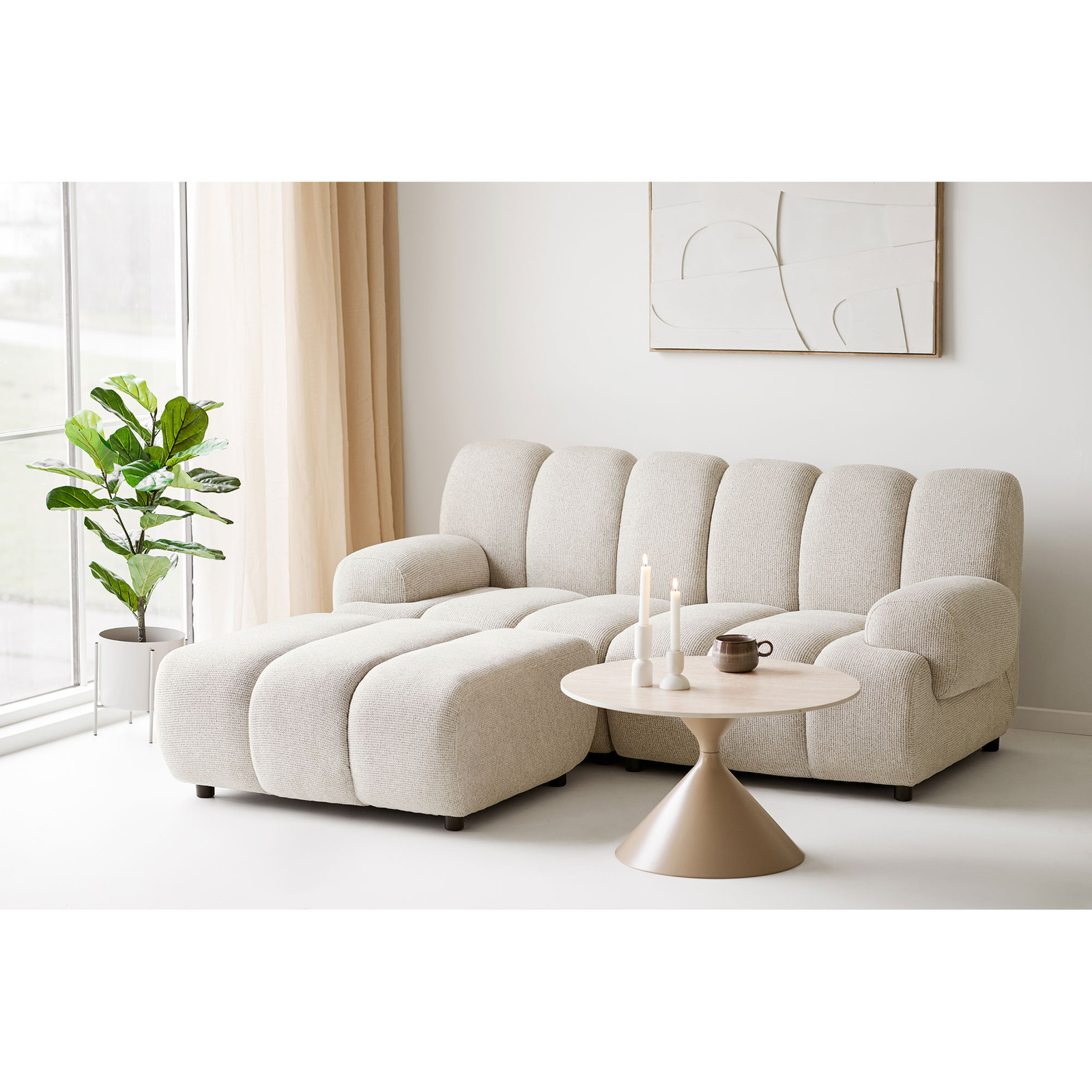 Sofa modułowa Taza 2,5-osobowa z pufem - obrazek 3
