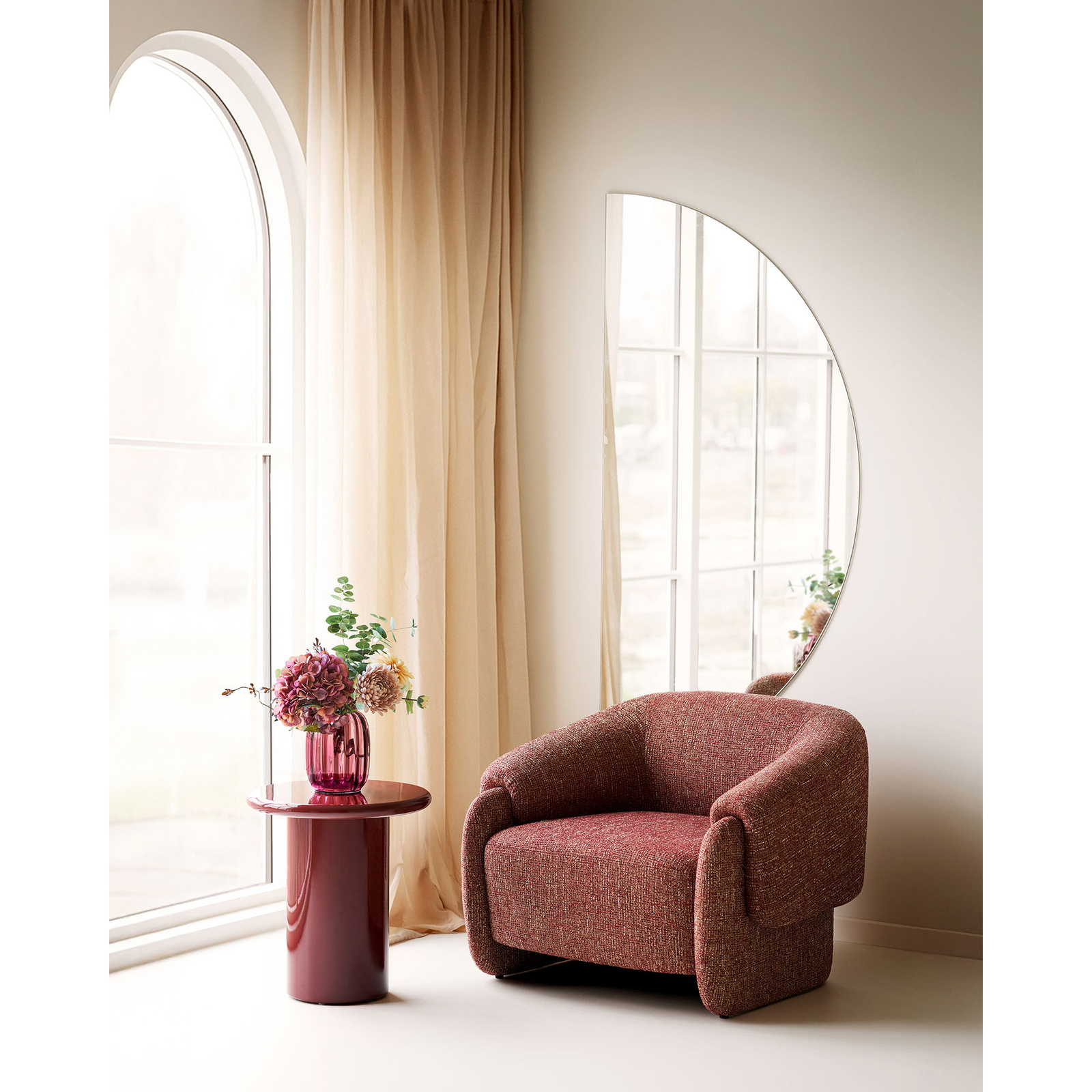 Fotel Hamilton bordowy - obrazek 9