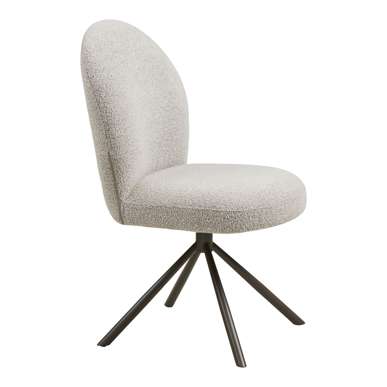 Krzesło Lana obrotowe, bouclé, piaskowy, - obrazek 6