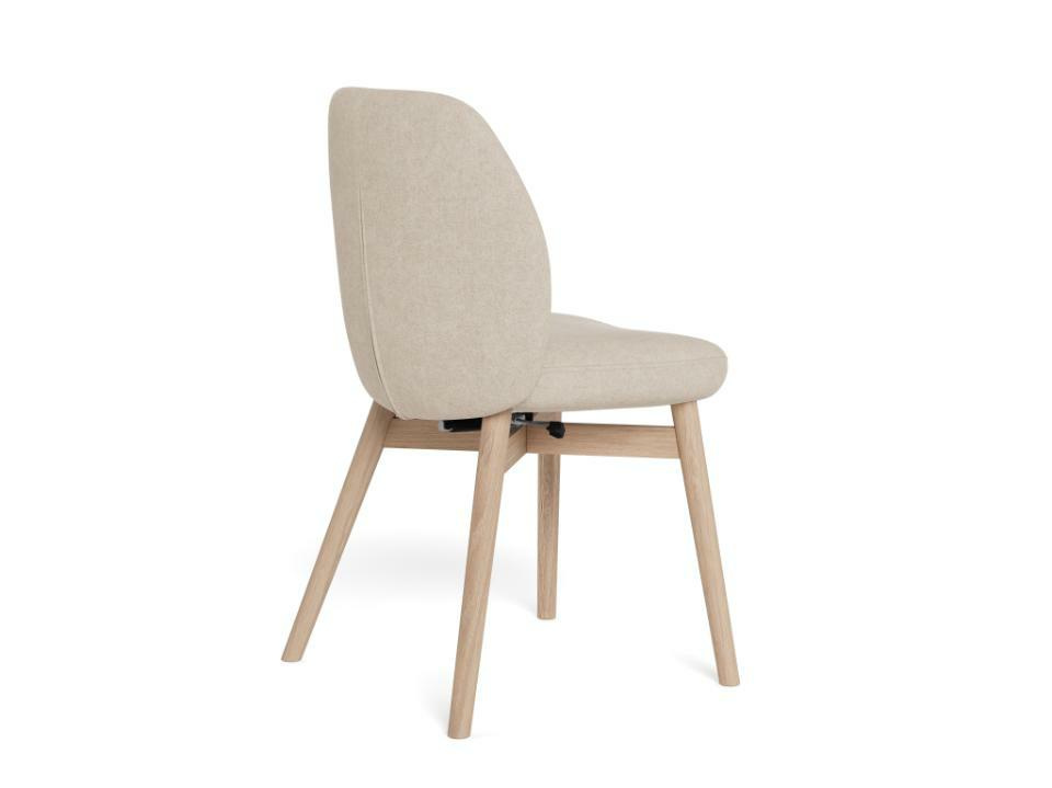 Krzesło Joy piaskowe/dąb bielony Apia - obrazek 4