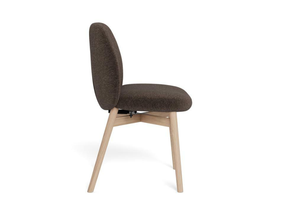 Krzesło Joy brązowe/dąb bielony Apia 442 - obrazek 3