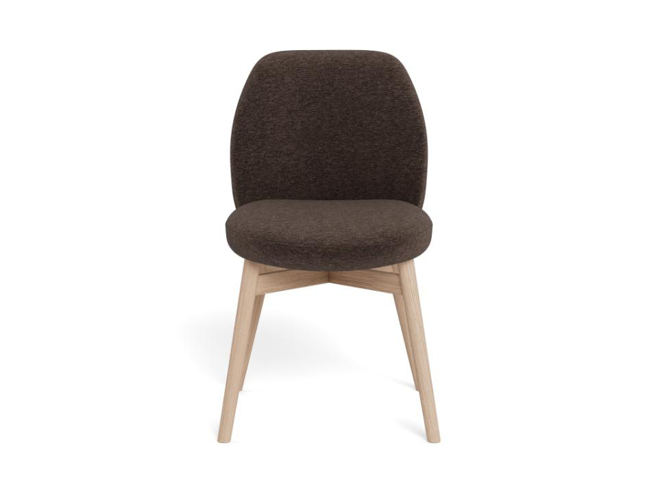 Krzesło Joy brązowe/dąb bielony Apia 442 - obrazek 6