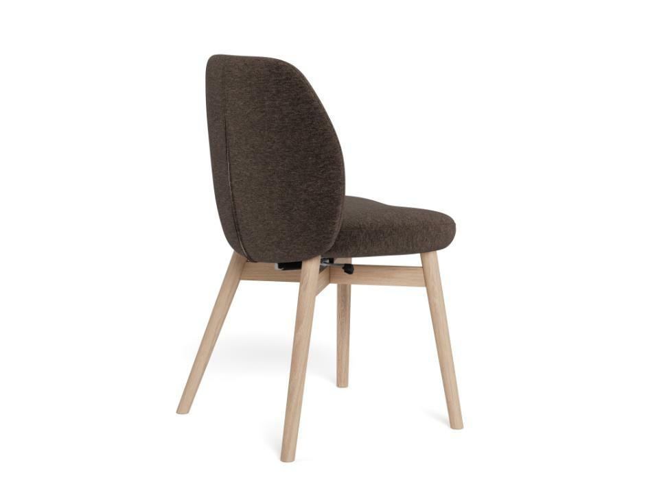 Krzesło Joy brązowe/dąb bielony Apia 442 - obrazek 7