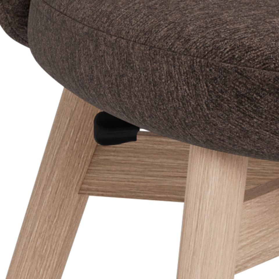 Krzesło Joy brązowe/dąb bielony Apia 442 - obrazek 11