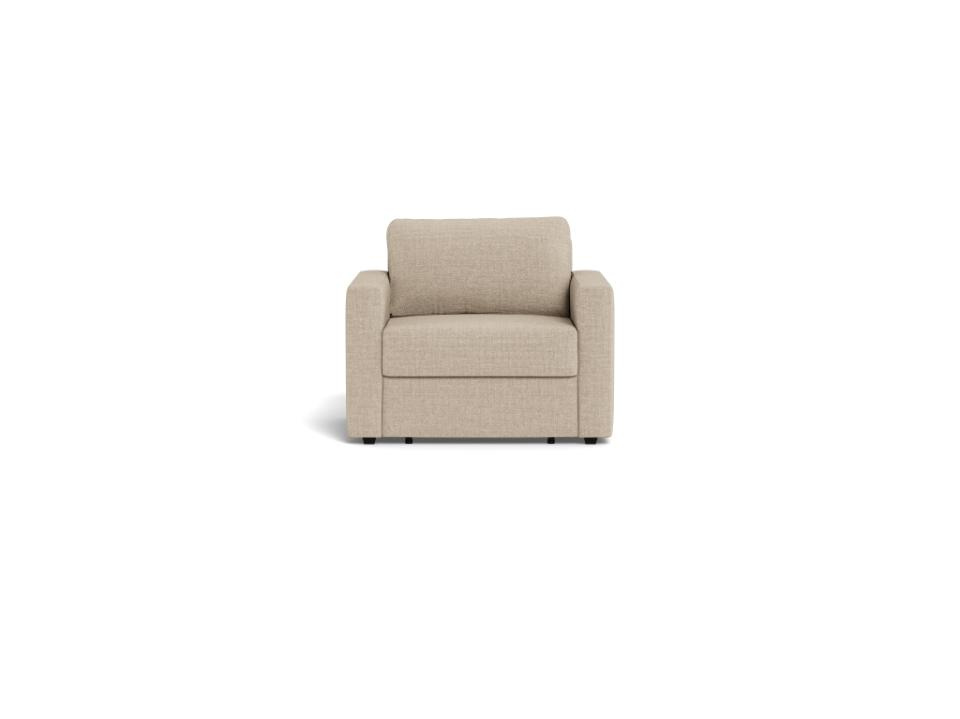 Fotel z funkcją spania Fleury beżowy - obrazek 9