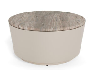 Stolik kawowy Cangas 80cm szary marmur/