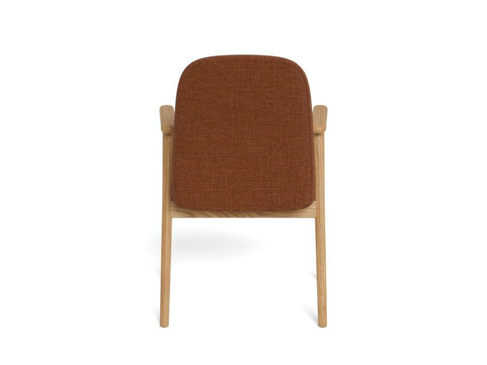 Krzesło Calvin terakotta/ dąb Basel 44 - obrazek 6