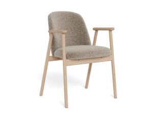 Krzesło Leo beżowe/ dąb bielony Monza 60