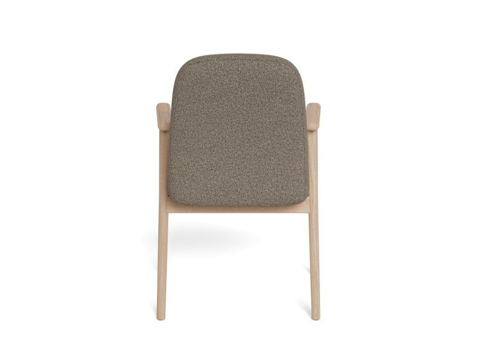 Krzesło Calvin taupe/ dąb bielony Cona 2 - obrazek 5