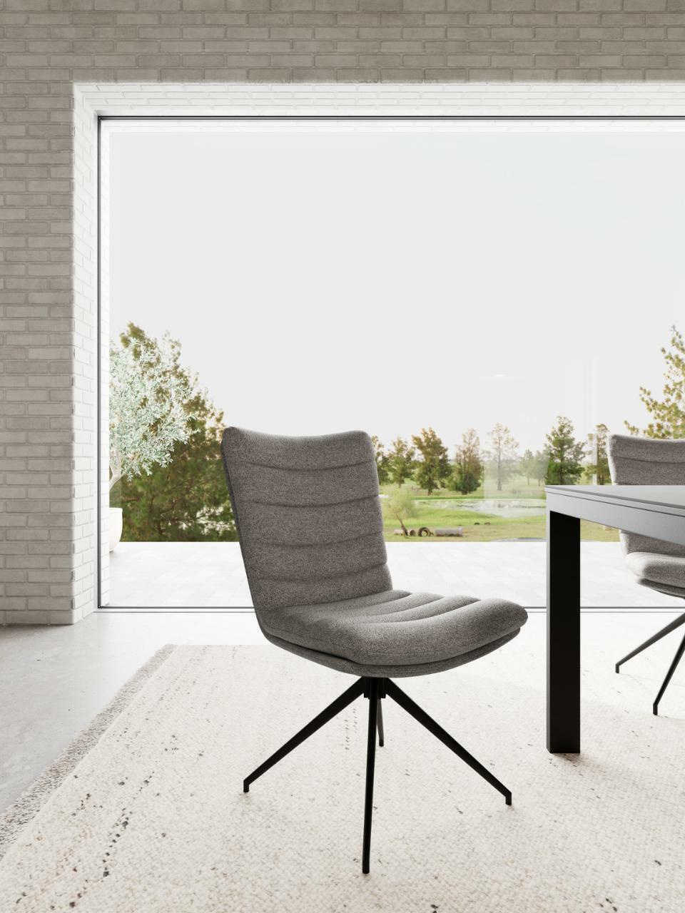 Krzesło Grafton szare jasne Cona 5 - obrazek 4