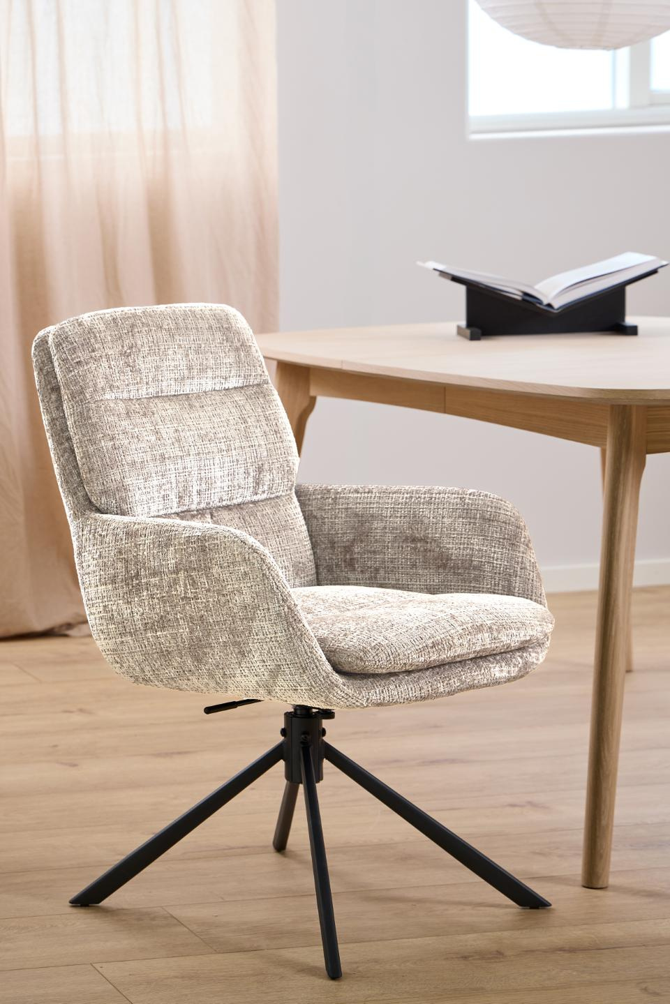 Krzesło Edgar beżowe Juto 4 - obrazek 5