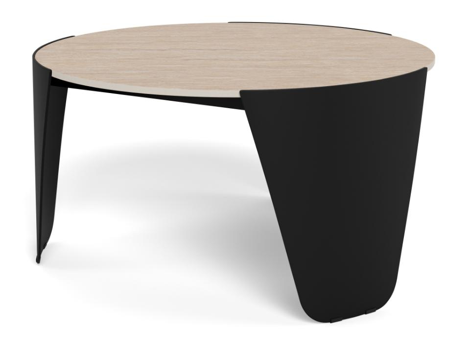 Stolik kawowy Altea trawertyn/czarny - obrazek 5