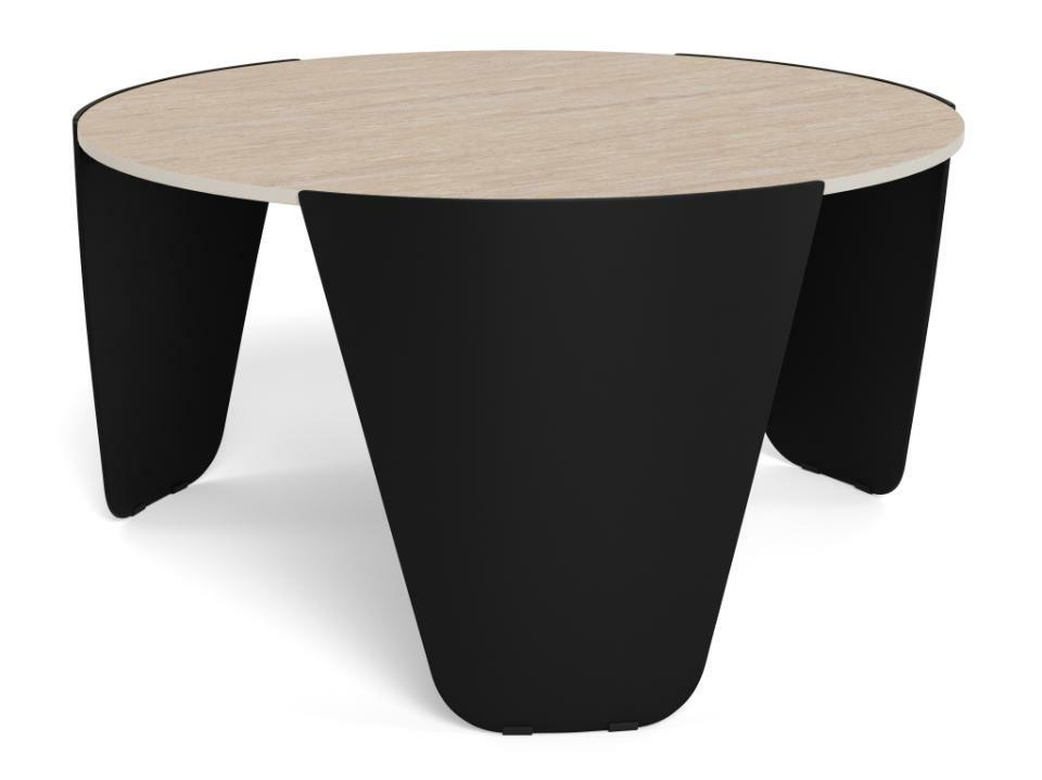 Stolik kawowy Altea trawertyn/czarny - obrazek 8