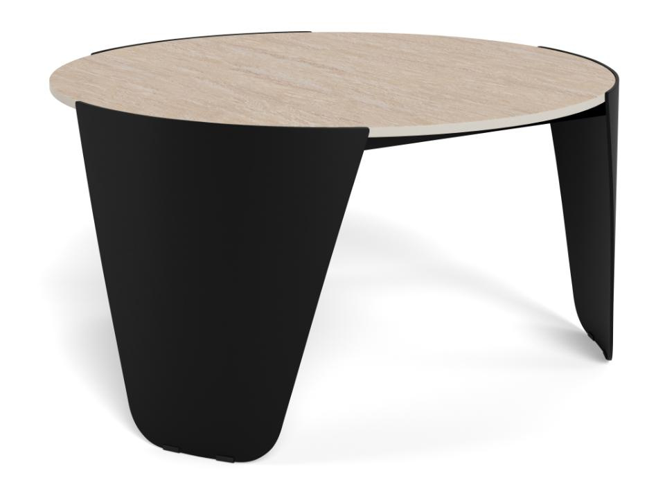 Stolik kawowy Altea trawertyn/czarny - obrazek 10