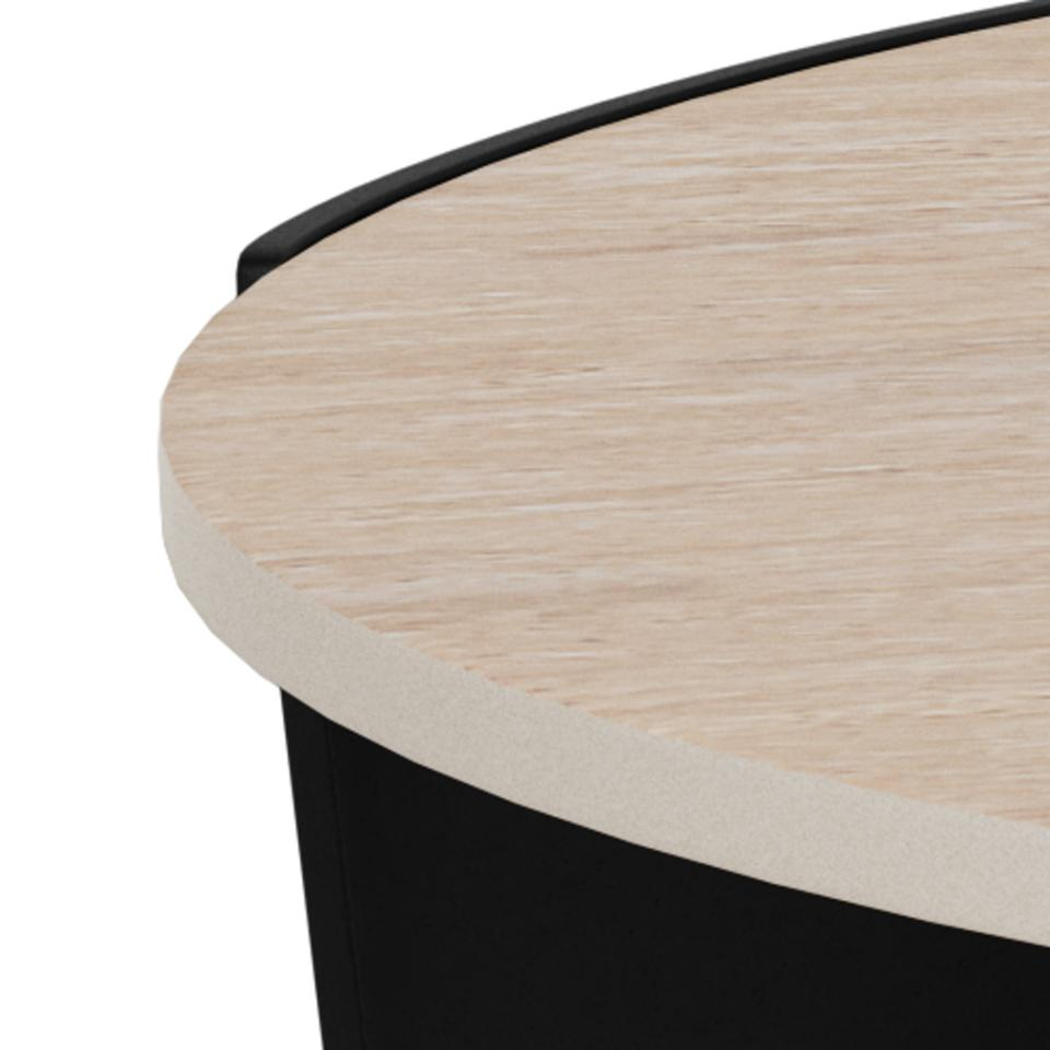 Stolik kawowy Altea trawertyn/czarny - obrazek 11