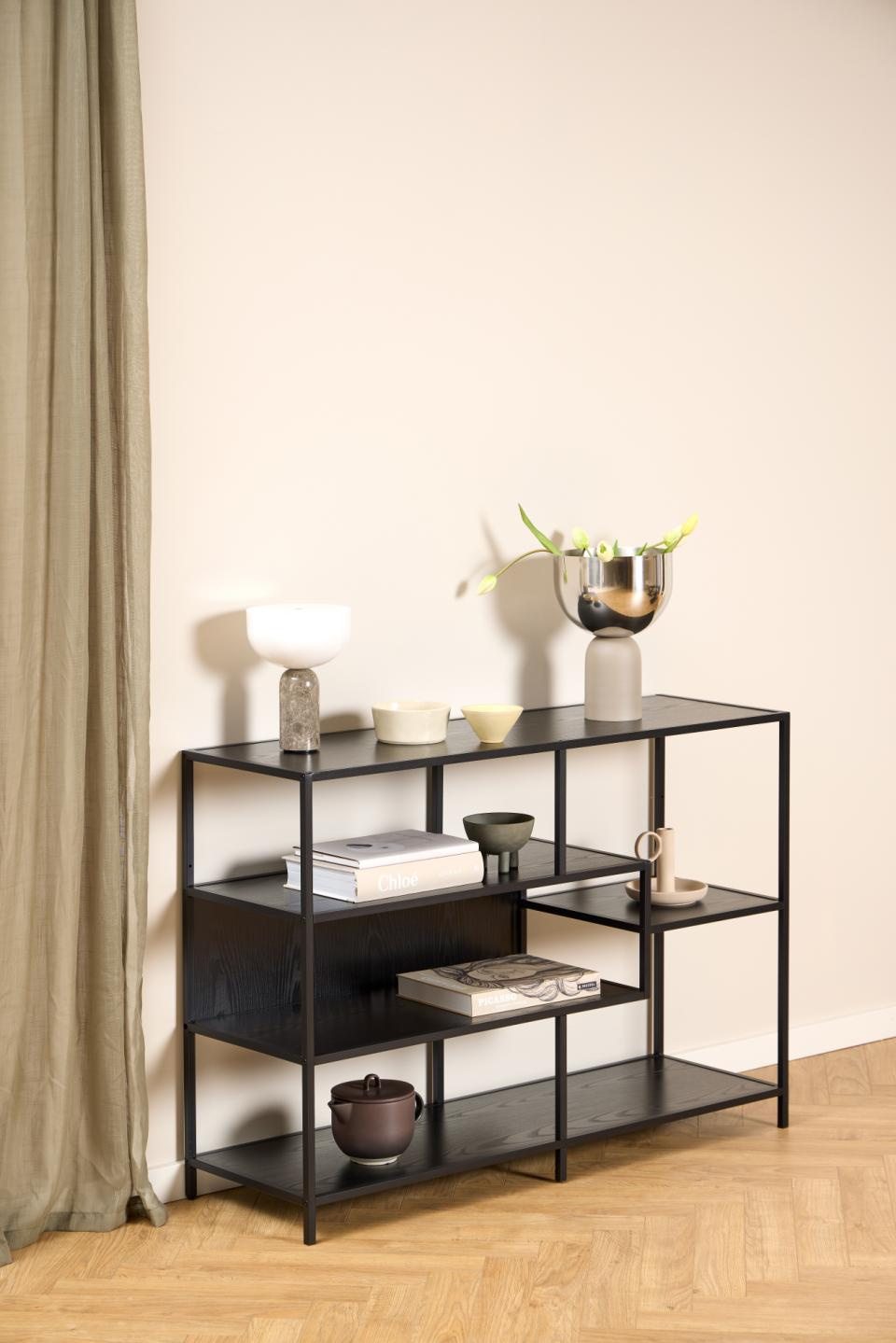 Regał Seaford V czarny jesion - obrazek 4