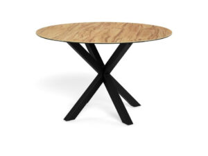 Stół Heaven 119 cm okrągły ceramika dąb/