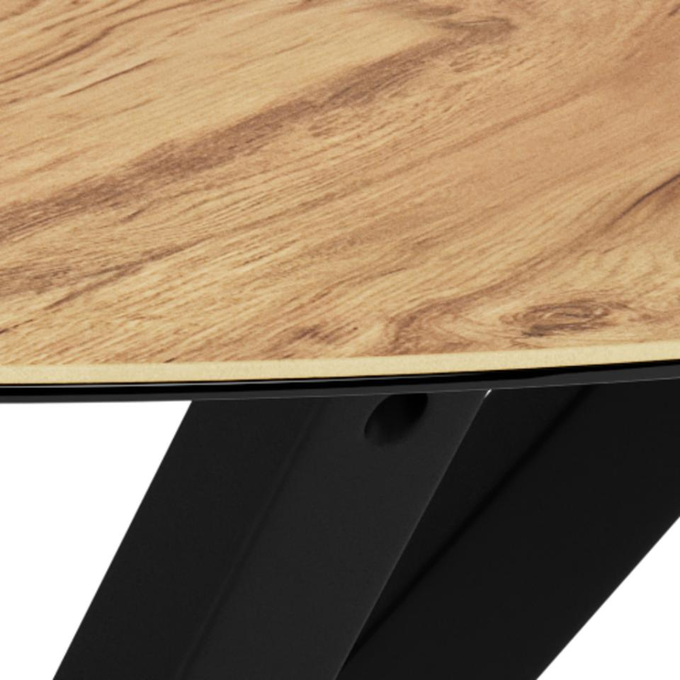 Stół Heaven 119 cm okrągły ceramika dąb/ - obrazek 8