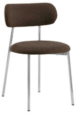 Krzesło Lyric brązowe/chrom Apia 442