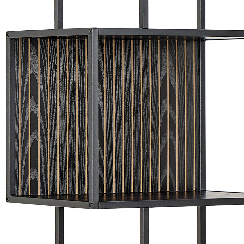 Regał Seaford II z 2 szufladami czarny - obrazek 10