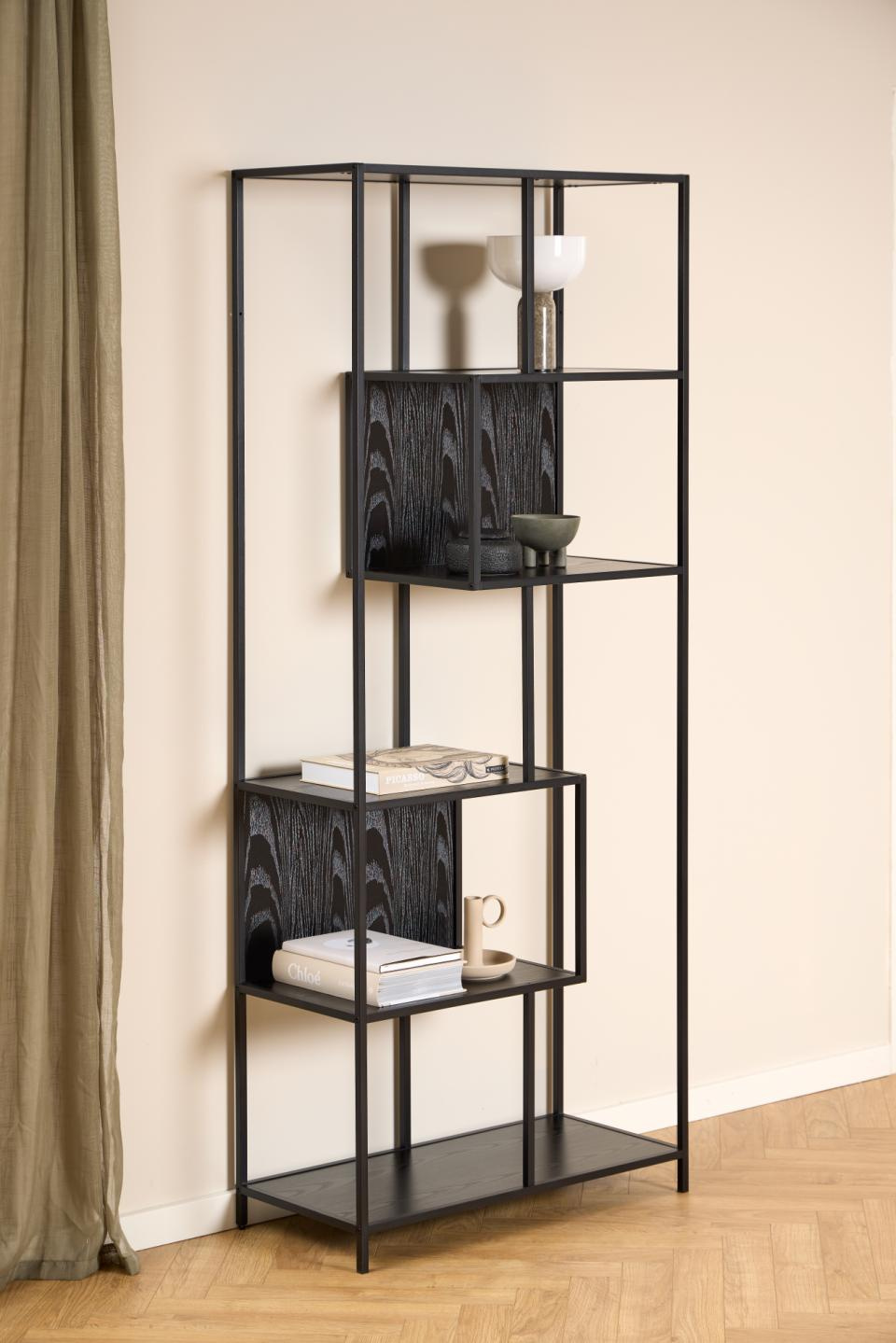 Regał Seaford II czarny jesion - obrazek 3