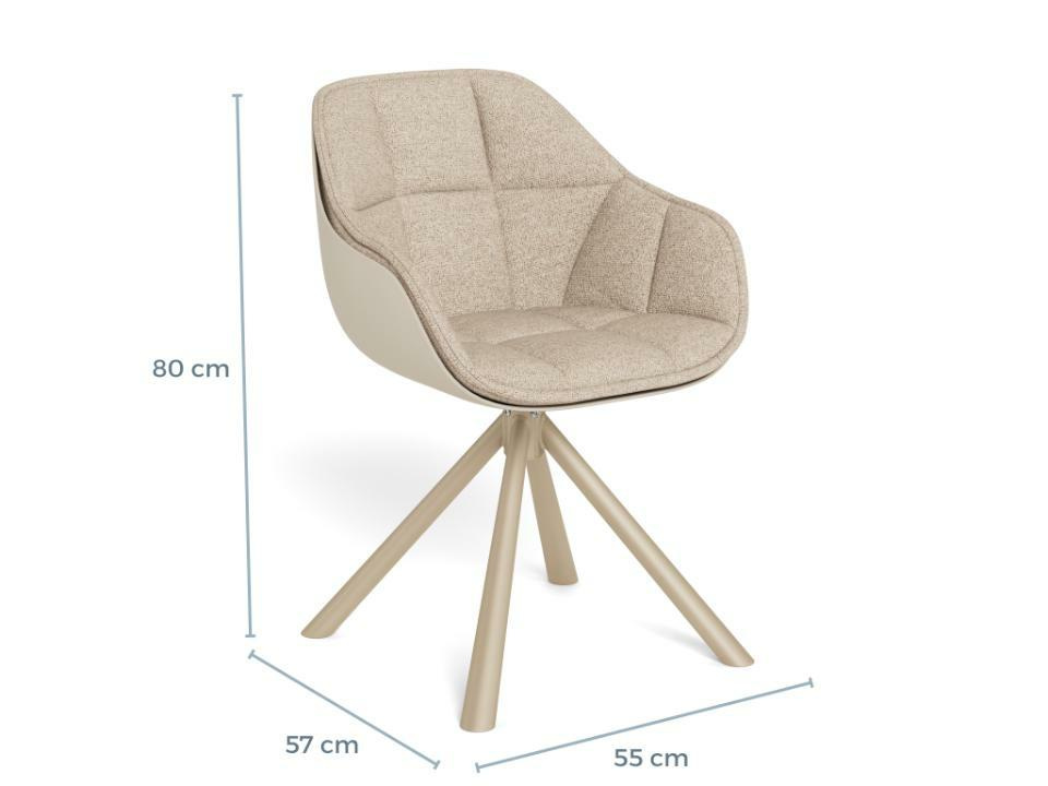 Krzesło Lenny beżowe Cona 1 - obrazek 6