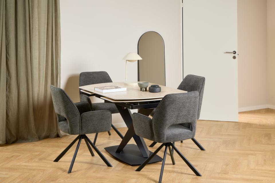 Krzesło Graham szare ciemne Apia 458 - obrazek 3