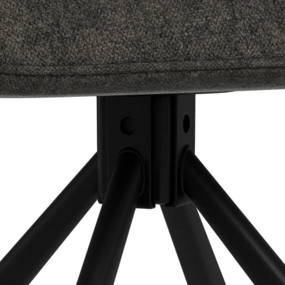 Krzesło Graham szare ciemne Apia 458 - obrazek 5