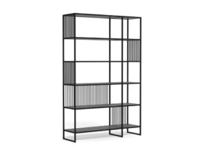 Regał Strington szeroki czarny