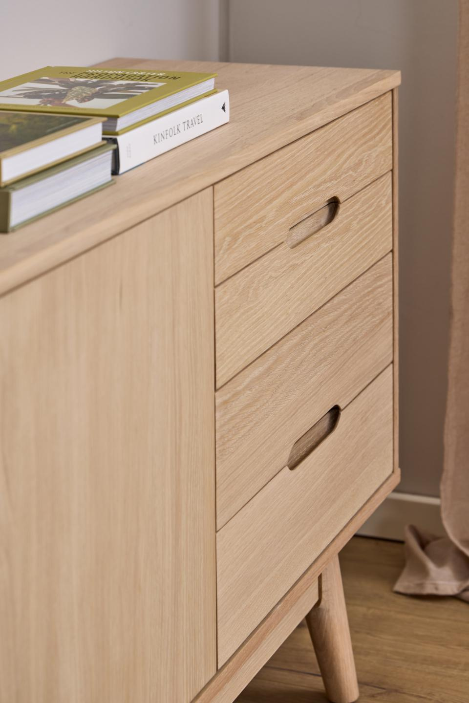 Komoda niska Marte Fornir dębowy - obrazek 3